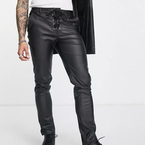 ASOS Pants Asos Design Skinny Faux Leather Pants Poshmark